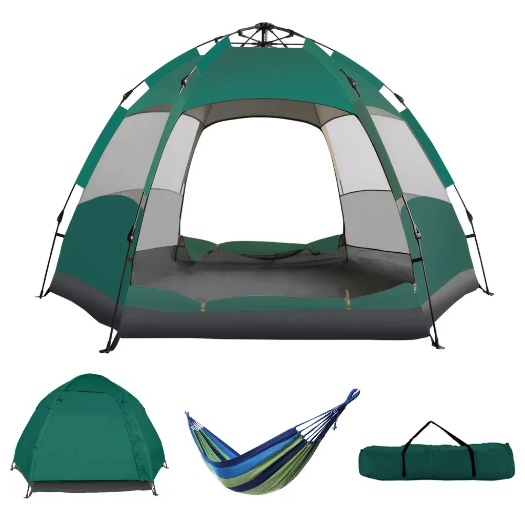 Camping Tent 4 Person Automatic Pop Up Tent Outdoor Hiking Waterproof Dome Tents
